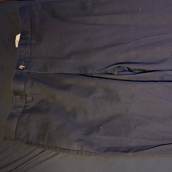 Cambridge Classics Men's Flat Front Dress Pants - 36x34 - Black - Picture 1 of 5